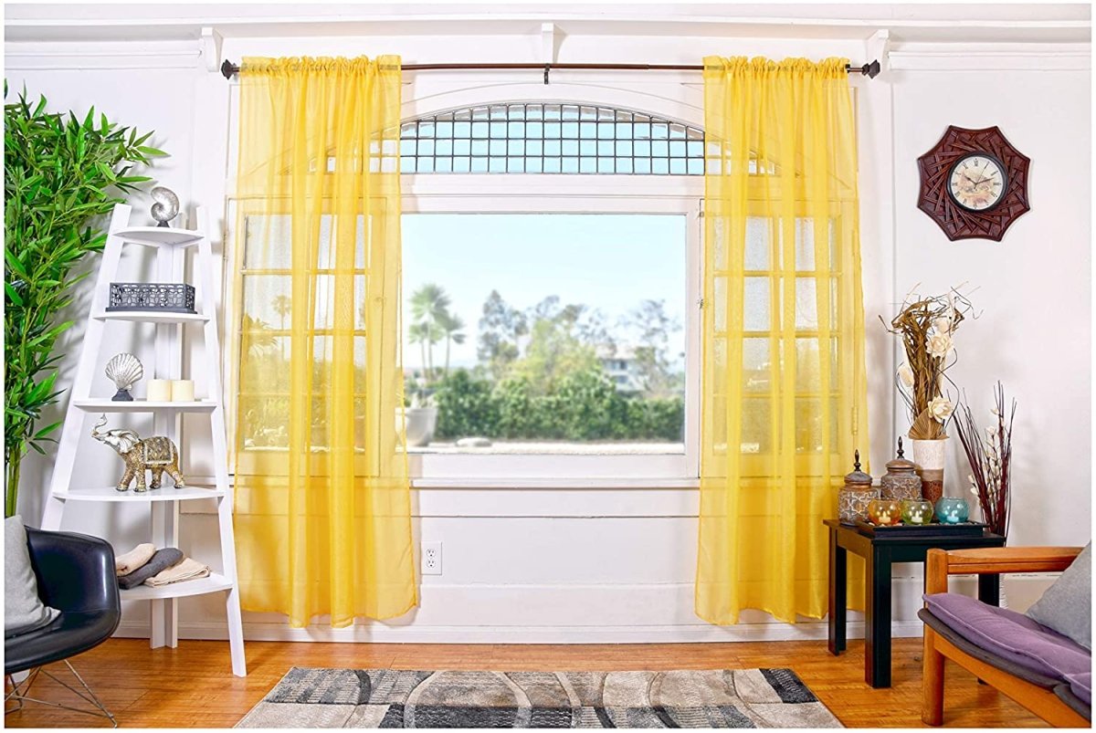 Sheer Curtains. 2 Panels set. - Anna's Linens