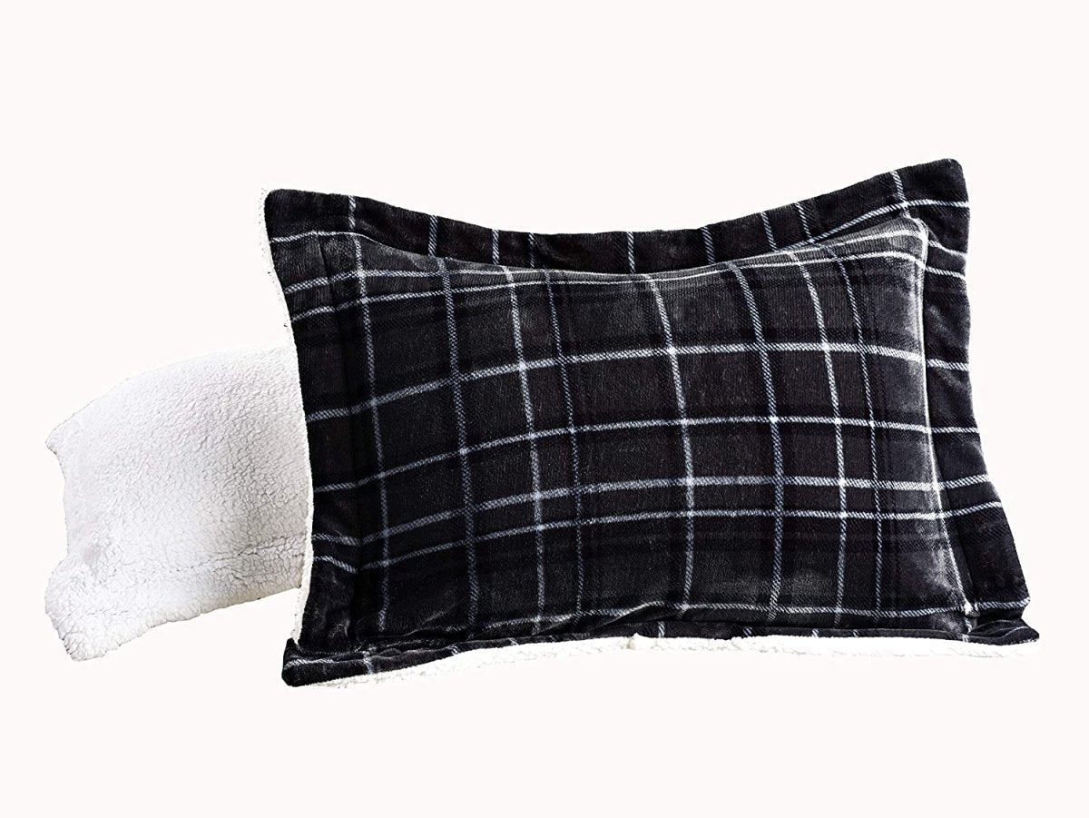 Softest Coziest Sherpa Premium Quality Down Alternative Micro - Suede 3 pcs Reversible Comforter Set - Anna's Linens