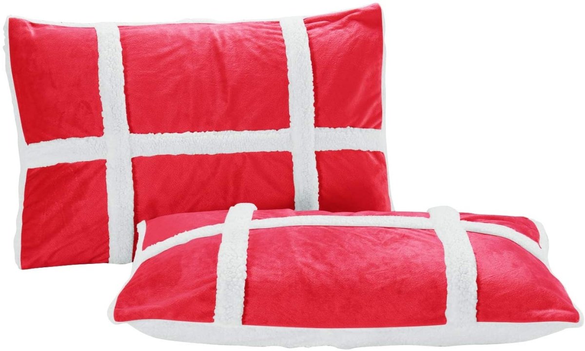 Softest Coziest Sherpa Premium Quality Down Alternative Micro - Suede 3 pcs Reversible Comforter Set - Anna's Linens