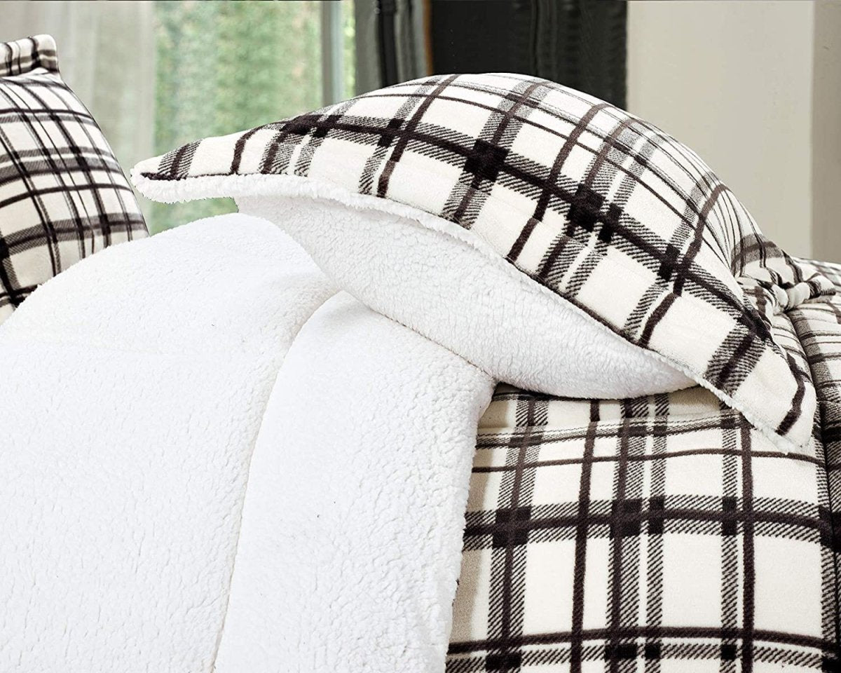 Softest Heavy Weight Sherpa - Backing Down Alternative Reversible Comforter Set - Anna's Linens