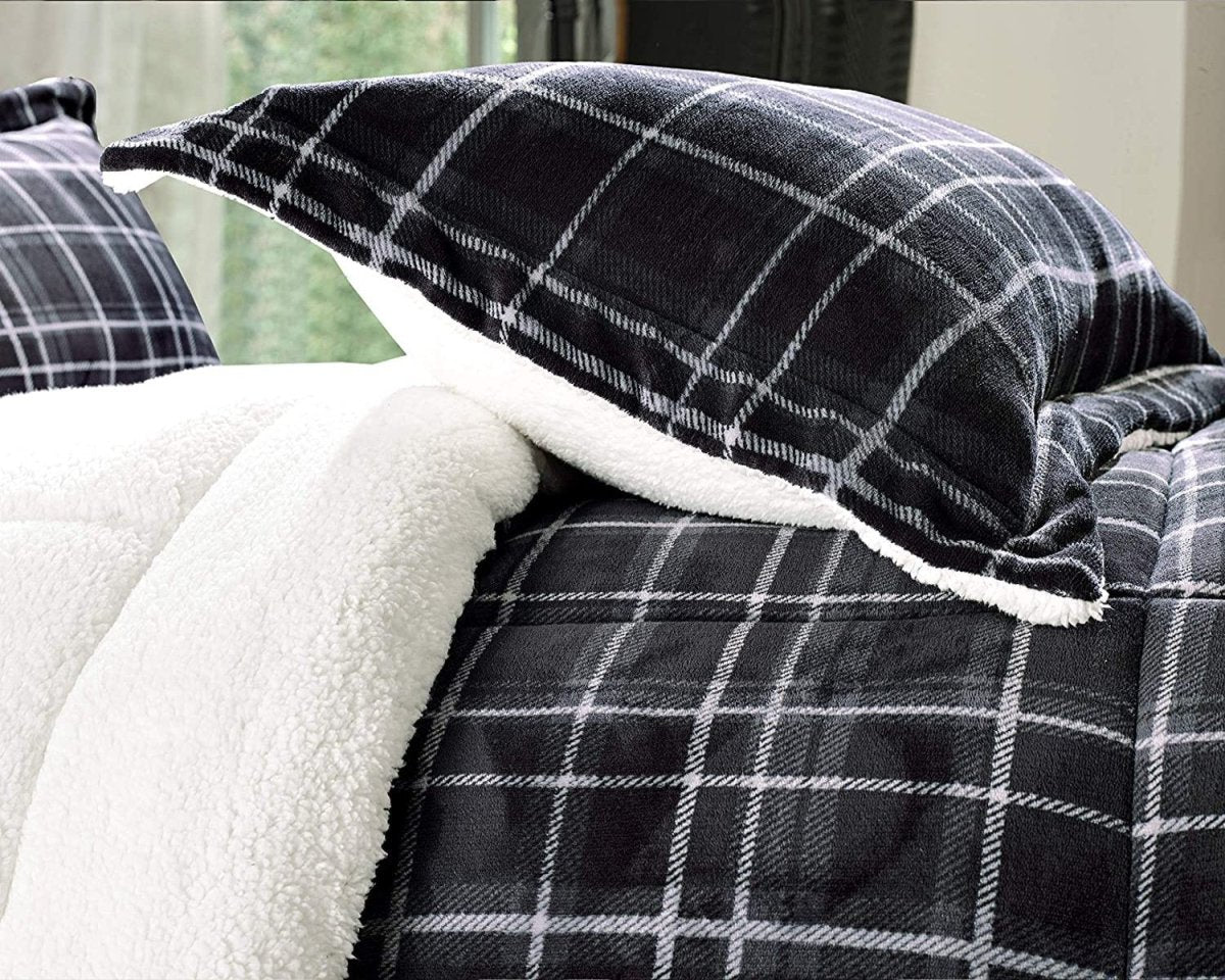 Softest Heavy Weight Sherpa - Backing Down Alternative Reversible Comforter Set - Anna's Linens