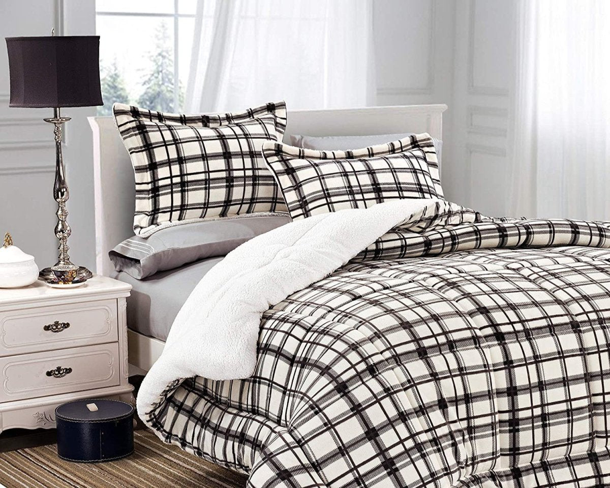 Softest Heavy Weight Sherpa - Backing Down Alternative Reversible Comforter Set - Anna's Linens