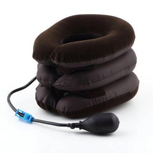 U Neck Pillow Inflatable Pillow Cervical Brace Neck Shoulder Pain Relax Support Massager Pillow Air Cushion - Anna's Linens