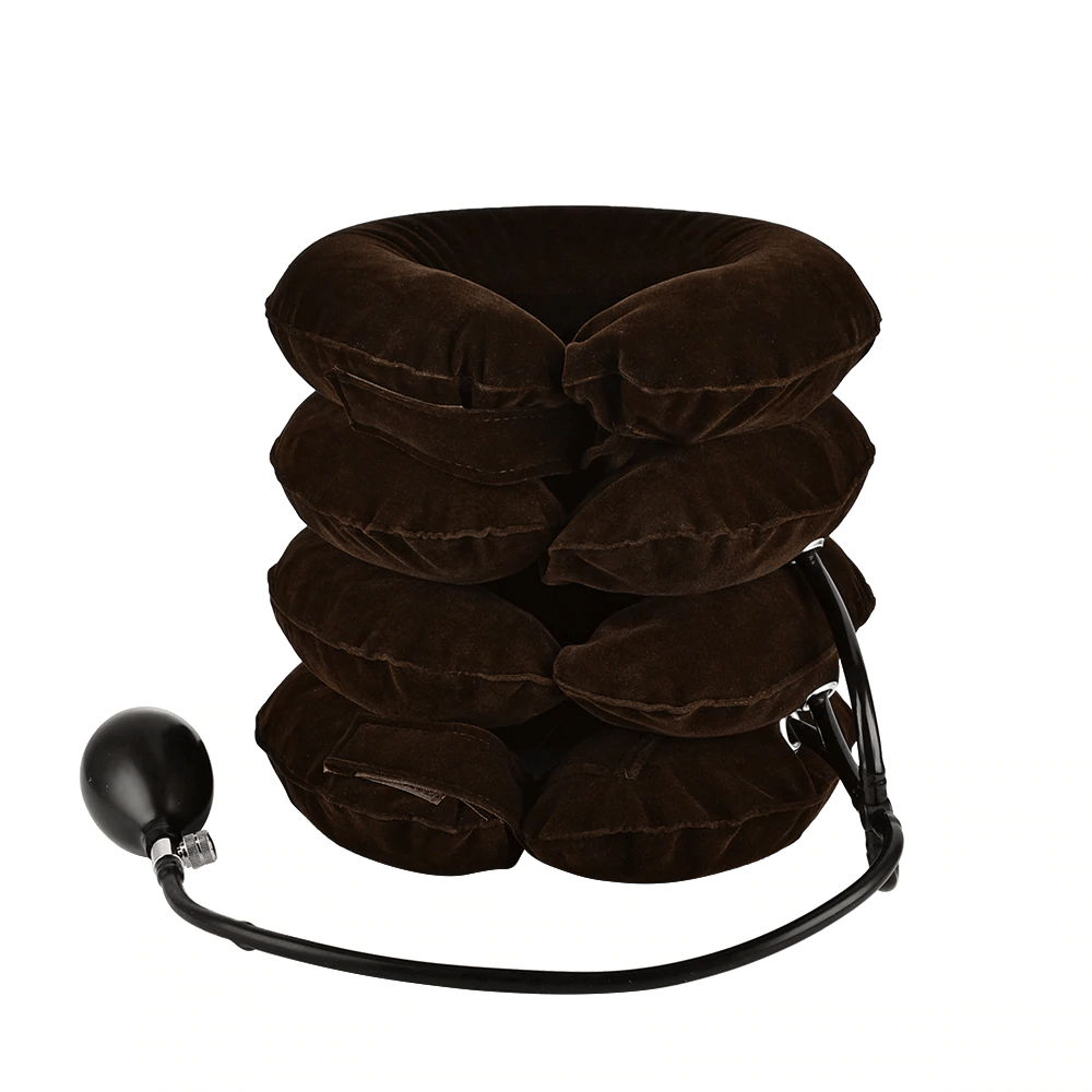 U Neck Pillow Inflatable Pillow Cervical Brace Neck Shoulder Pain Relax Support Massager Pillow Air Cushion - Anna's Linens