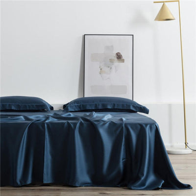 Luxury 100% Silk Flat Sheet 25 Momme Silk Beauty Healthy Skin Bed Sheet Pillowcases - Anna's Linens Store