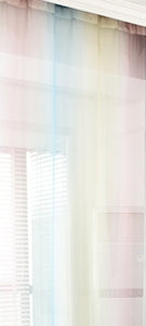 Stripe Blackout for Bedroom Chiffon Curtain Size - W 40" x H 51" - Anna's Linens Store