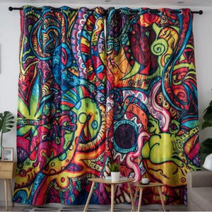 Dark Color Curtain Size - W 40" x H 100" - Anna's Linens Store