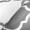 Gray/White Quatrefoil