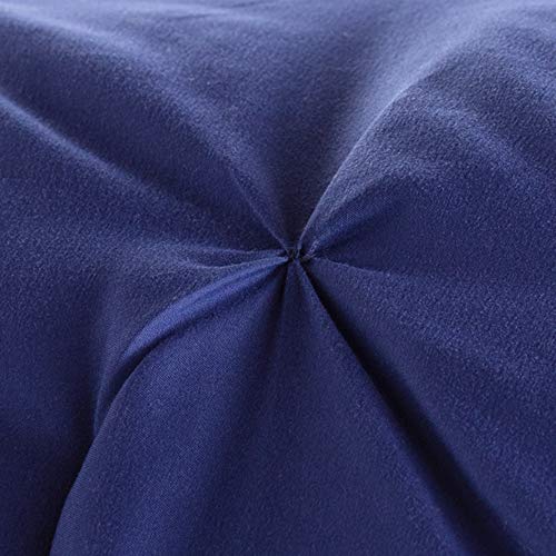 Navy Pinch Pleat