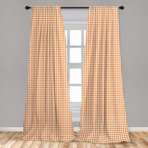 Leopard Print Window Curtains Leopard Texture Illustration Exotic Fauna Inspired Pattern Lightweight Decorative Panels Set of 2 with Rod Pocket 56" x 95" - Anna's Linens Store