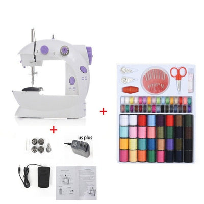Mini Portable Handheld Sewing Machine Stitch Sew Needlework Cordless Clothes Fabrics - Anna's Linens Store