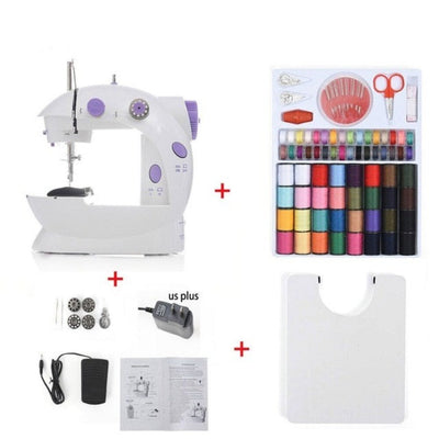 Mini Portable Handheld Sewing Machine Stitch Sew Needlework Cordless Clothes Fabrics - Anna's Linens Store