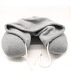 grey Hooded pillow